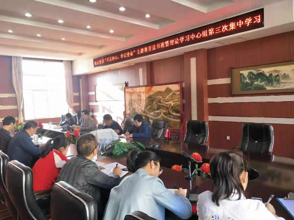 隴運(yùn)集團(tuán)公司召開“不忘初心、牢記使命”主題教育讀書班暨理論學(xué)習(xí)中心組第三次、第四次集中學(xué)習(xí)會(huì)議
