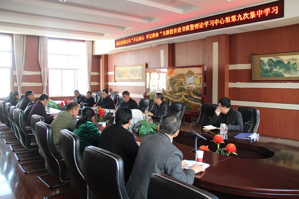 隴運(yùn)集團(tuán)公司黨委召開“不忘初心、牢記使命”主題教育讀書班暨理論學(xué)習(xí)中心組第九次集中學(xué)習(xí)（擴(kuò)大）會議
